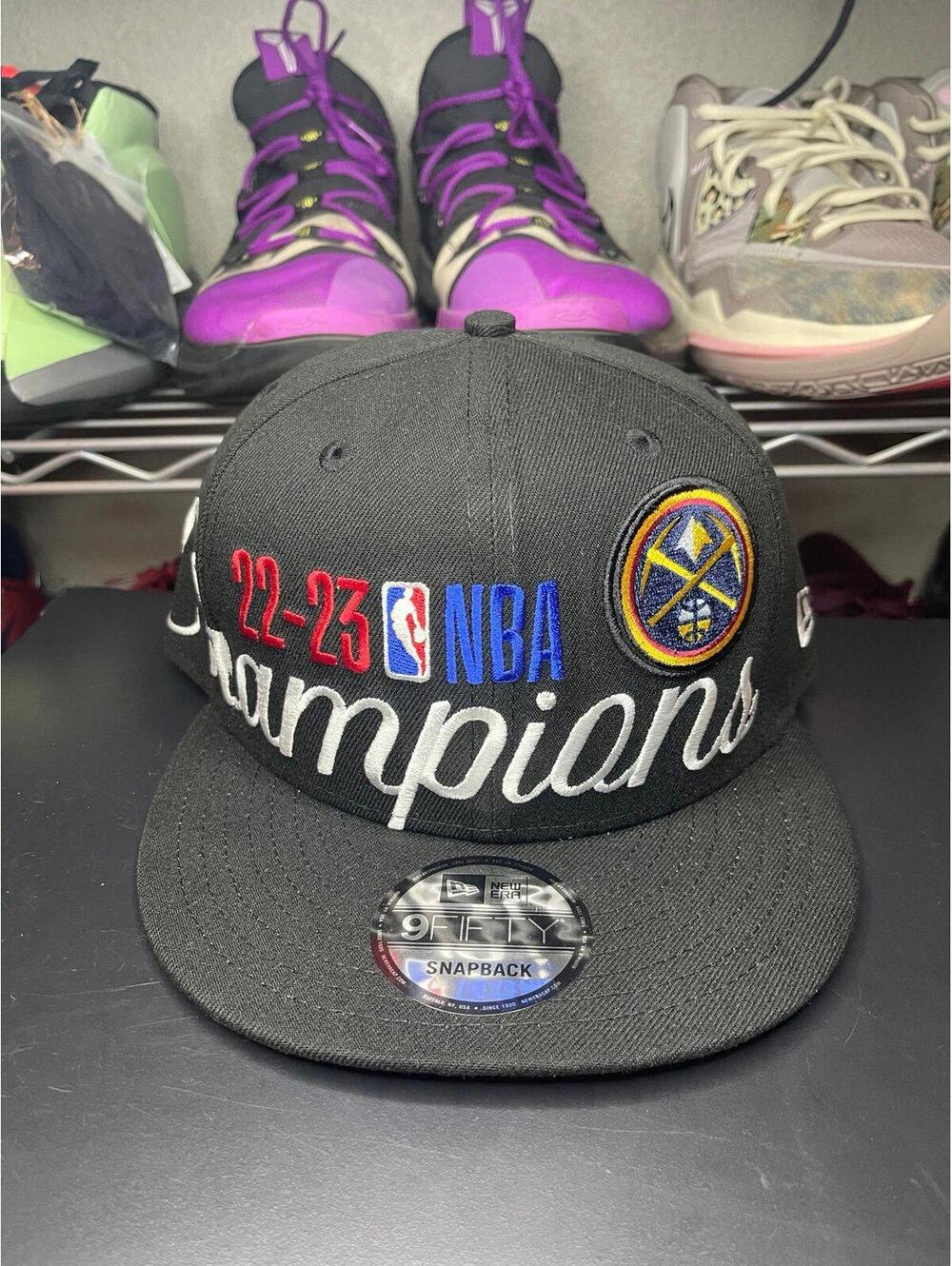 Denver Nuggets New Era 2023 NBA Finals Champions Locker Room 9FIFTY Snapback Hat